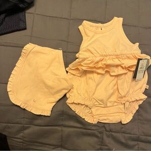 Baby girl ruffle onesie